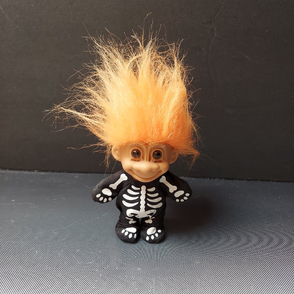 Russ Halloween skeleton doll bernie Orange hair